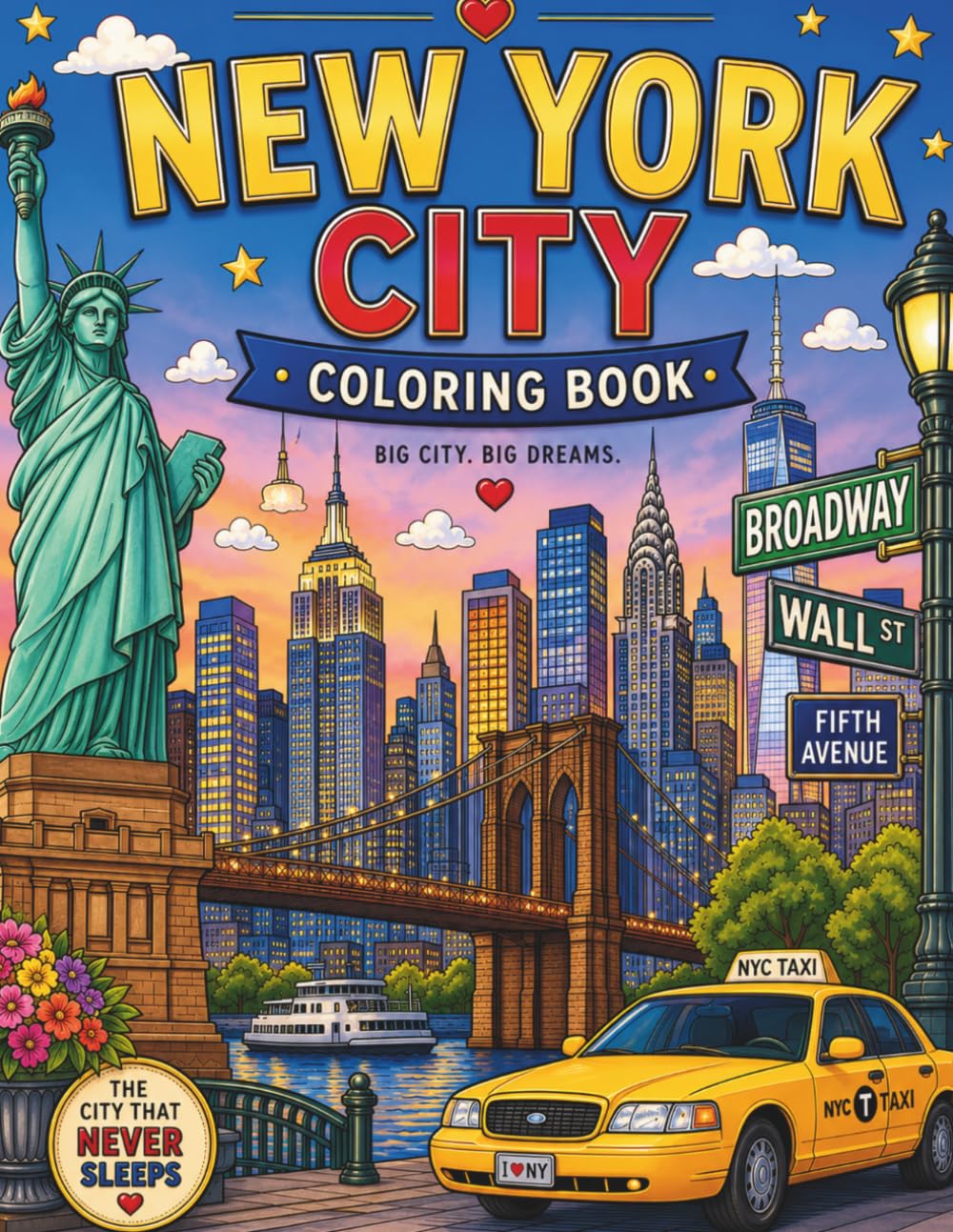 New York City Adult Coloring Book
