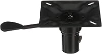 Attwood 238152-7 3-Degree Adjustable Boat Seat Mount - Durable Plated Steel Pedestal Base, ABYC Compliant