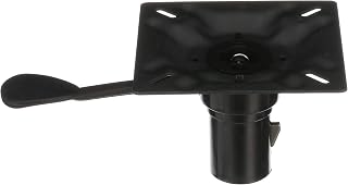 Attwood 238152-7 3-Degree Adjustable Boat Seat Mount - Durable Plated Steel Pedestal Base, ABYC Compliant
