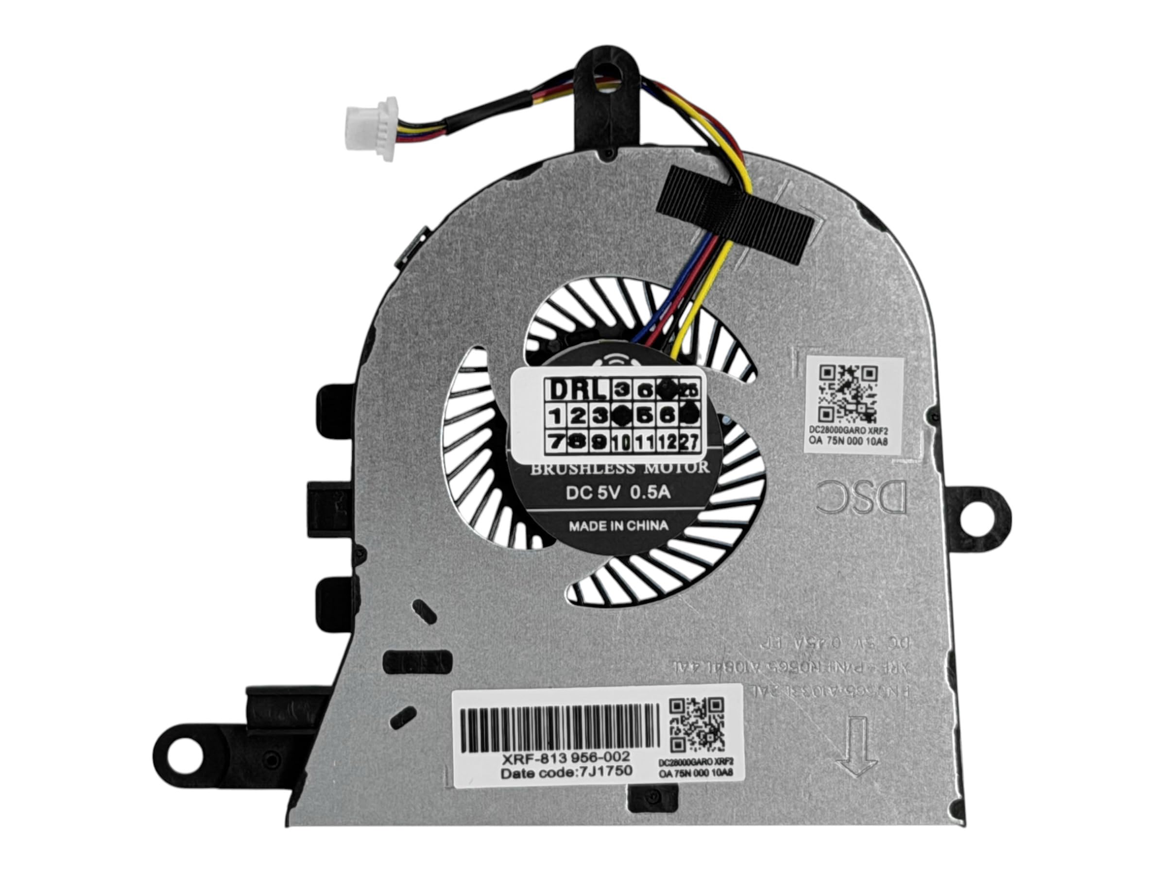Cooling fan compatibile per DELL NS65C02-17E40, NS65B08-17D14, FX0M0, 0FX0M0, NPFW6, 0NPFW6, DFS1503055P0T DFS150705590T / DC28000K9FO, DC28FO. 000K8. D0, DC28000K8F0, DC28000K9D0, DC28000K9R0