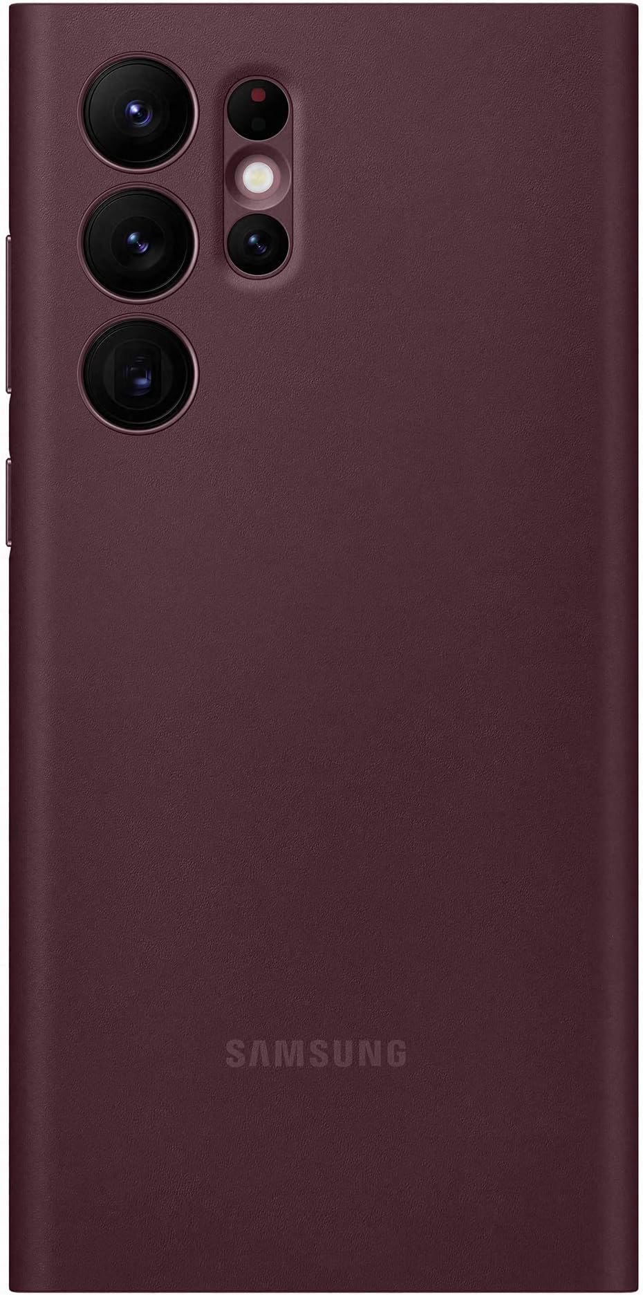 Samsung Official S22 Ultra Smart Clear View Cover Burgundy