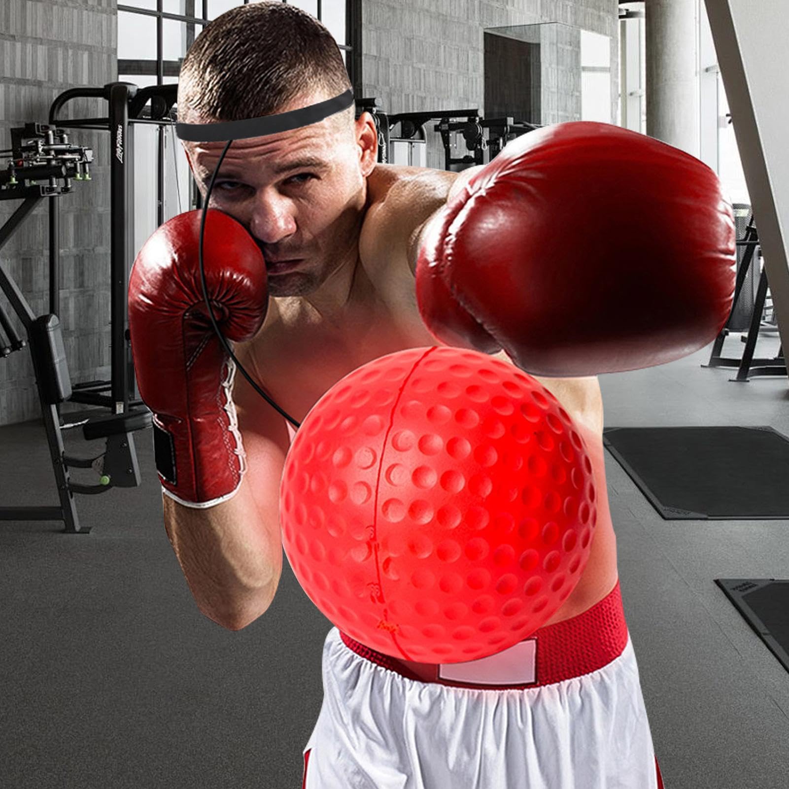 Bandeau Speed Reflex Fight Ball – Ballon De Réaction Pour Entraînement Boxe/MMA