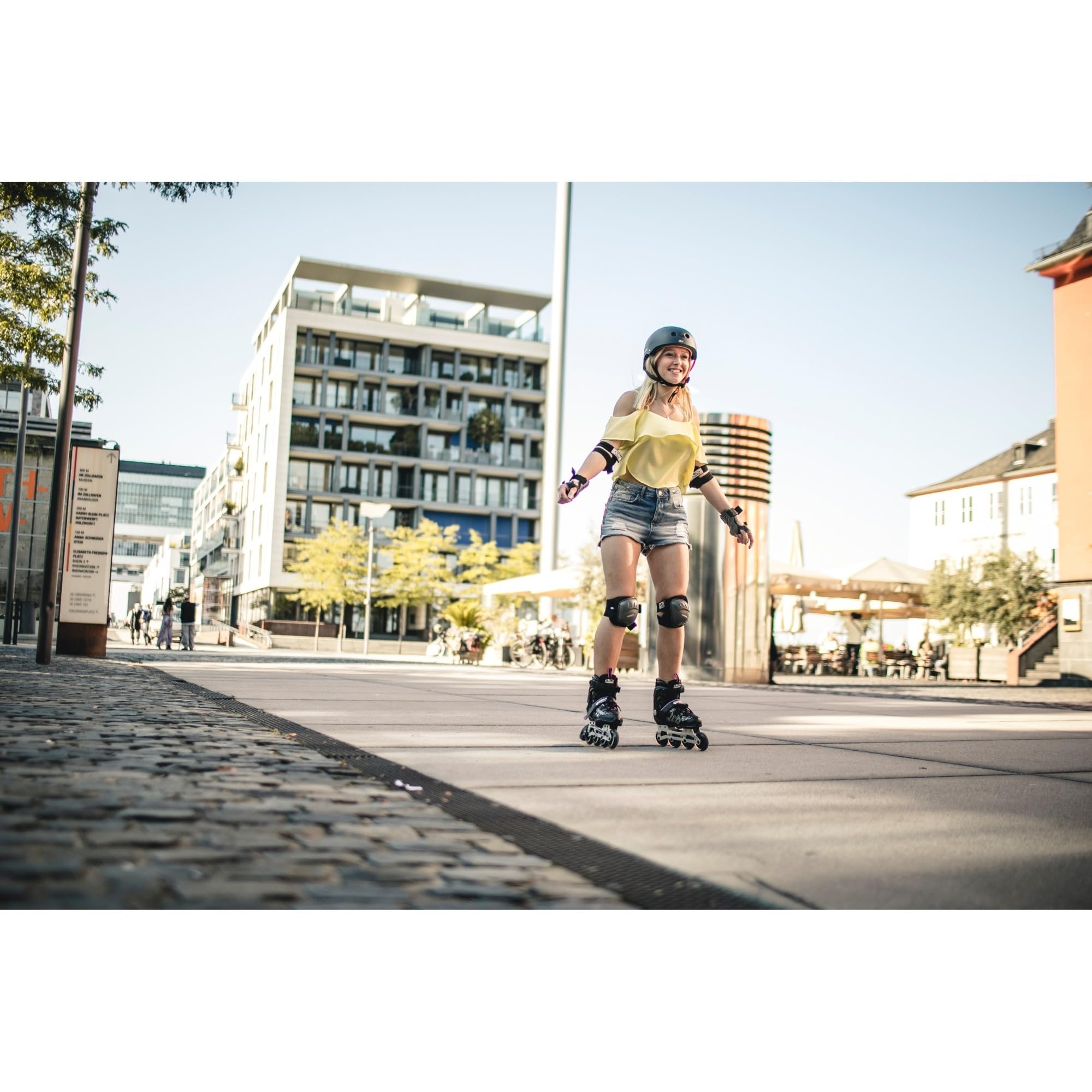 Set Protezioni Hudora - Polsiere, Ginocchiere E Gomitiere Taglia S, Con Borsa - Foto 11