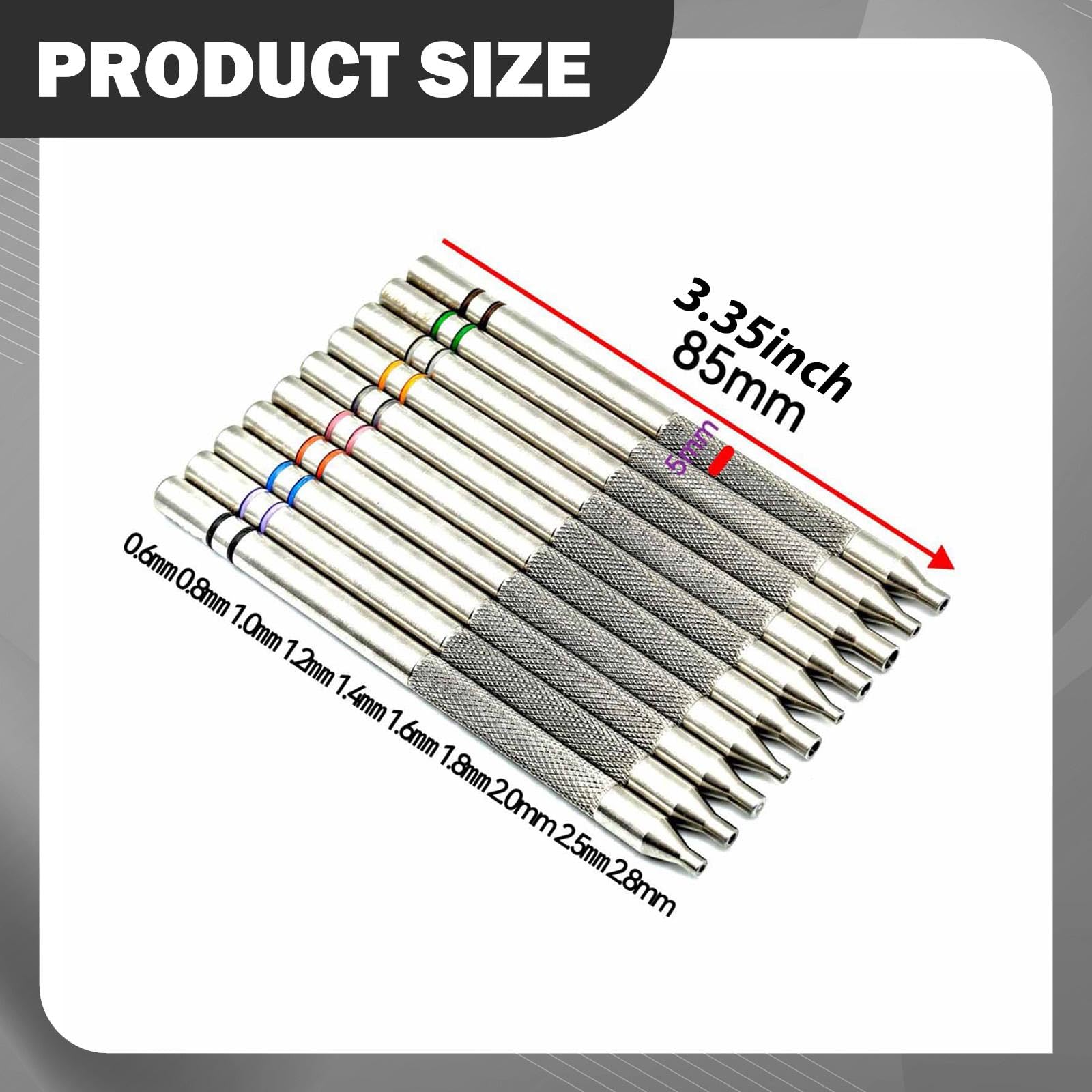 Harilla Kit d'outils de réparation pour Aiguilles de Montre, poussoirs, en Acier Inoxydable, pour horlogers et bijoutiers (Minutes et Secondes).
