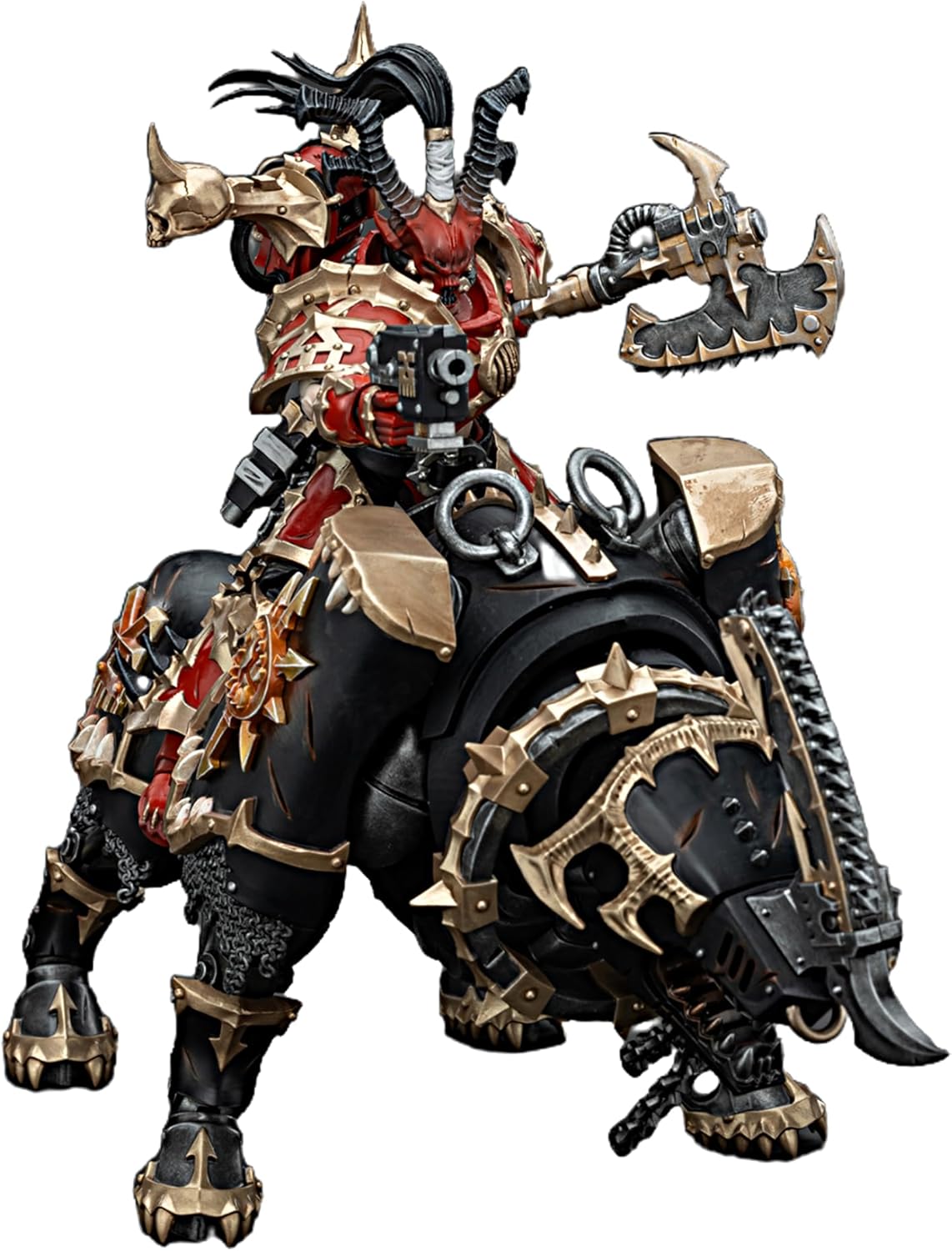 JOYTOY Warhammer 40k 1/18 Action Figure World Eaters Lord Invocatus Collectible Gifts,Toys for Kids 15+ and Adults