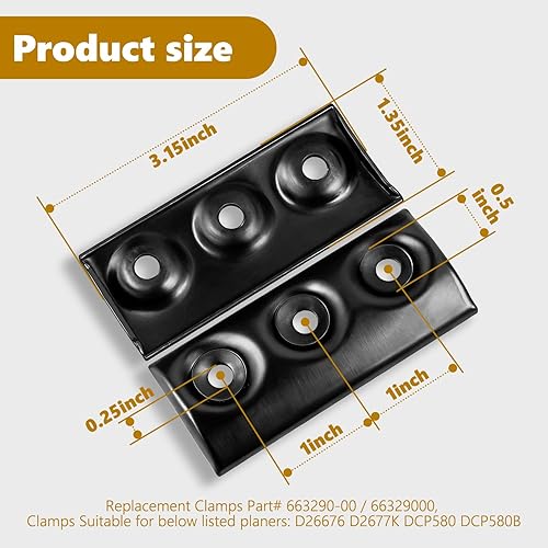 Miniatura 5 de Abrazaderas de hoja de repuesto para sierras circulares Dewalt que sustituyen a 663290-00 66329000 se adapta a D26677K D26676 DCP580B D2677K DCP580