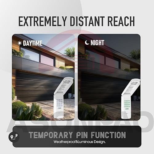 Miniatura 6 de 877Max Universal LiftMaster Chamberlain Craftsman - Teclado para abridor de puerta de garaje