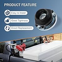 Vista 5 de Tapa con ventilación para tanque de transferencia con cuello roscado, tapa de presión de ventilación con base de 2 pulgadas, tapa para tanque