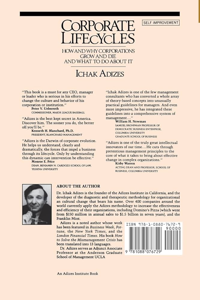 洋書 Corporate Lifecycles Amazon.com: The Corporate Life Cycle: Business, Investment