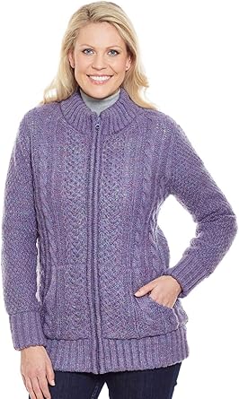 ladies zipped cardigan