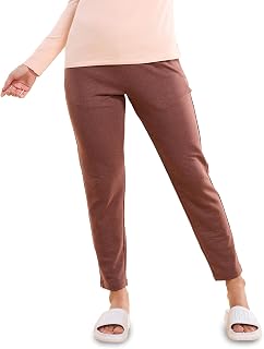 Enamor Mid Rise Ankle Length Drawstring Relax Pants for Women - Slim Fit, Stretch French Terry - E060 Price In India