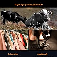 Vista 4 de Red Rain Funda de Volante de Cuero Negro Funda de Volante de Cuero de Vaca Cuero Genuino Funda de Volante para BMW Tamaño Universal M / 15 pulgadas