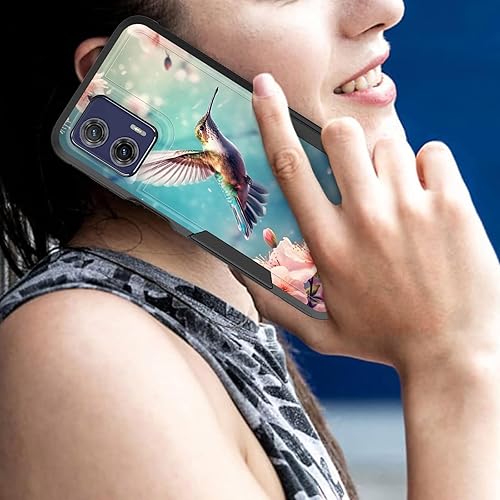 Miniatura 7 de CICPLKSE Funda protectora para Moto G Power 5GMoto G 5G 2023, híbrida de doble capa resistente a prueba de golpes, policarbonato duro, silicona