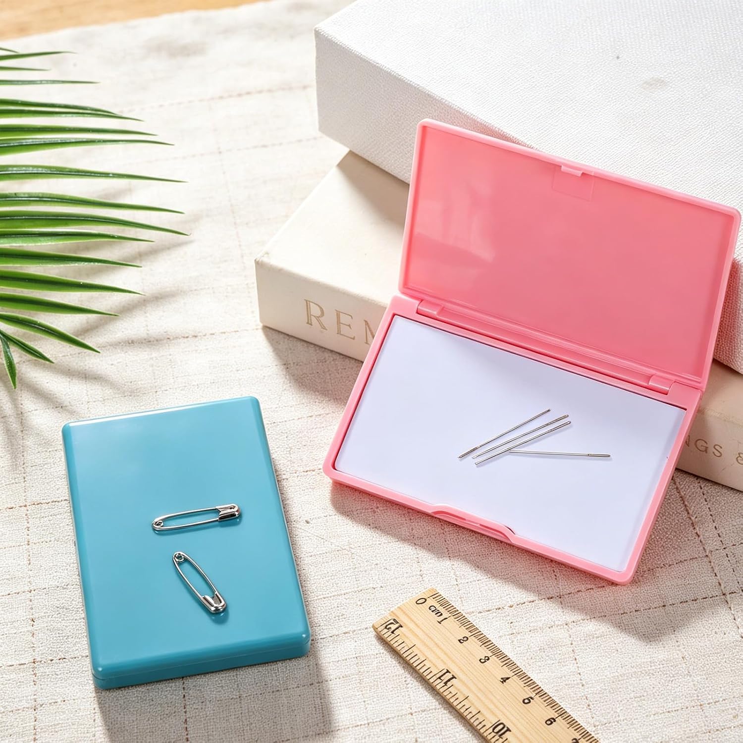 DOPENSPI 2Pcs Magnetic Needle Case, Sewing Needle Case