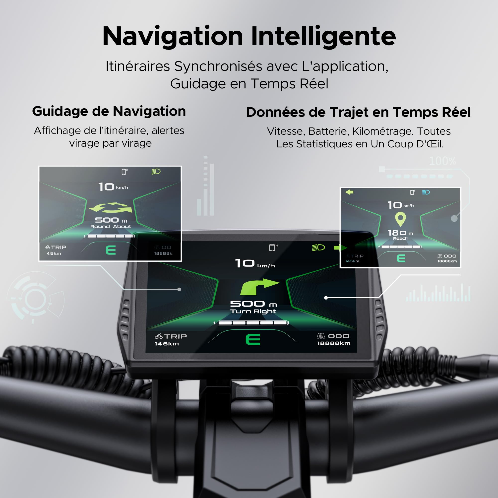 ENGWE Trottinette Électrique Pliable, 2400W avec Batterie 52 V 22.5 Ah | NFC et Bluetooth, Navigation Intelligente, Autonomie 100 km, Freins Hydrauliques, Système de Suspension Tout-Terrain, Y1000