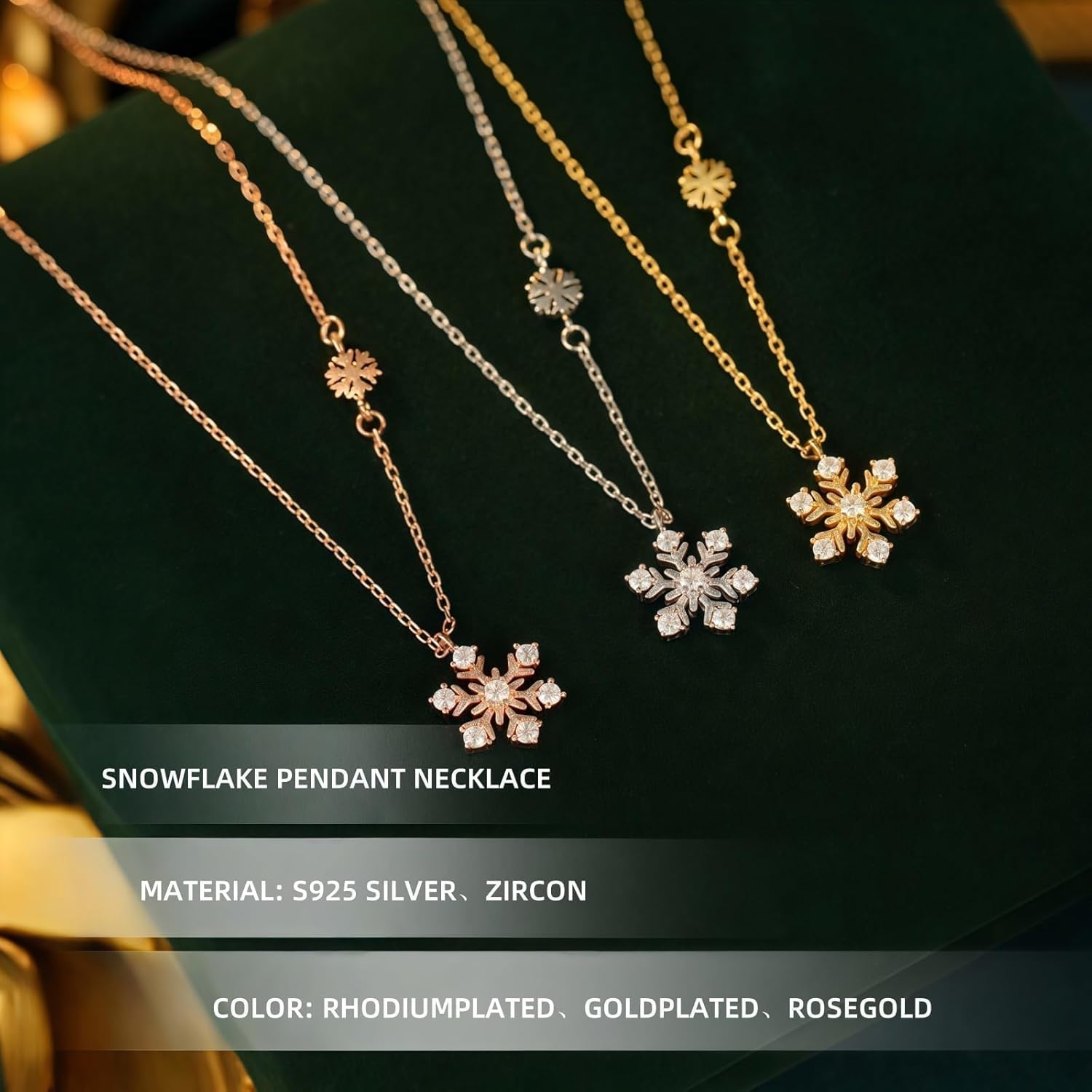 925 Sterling Silver Necklace for Women Dainty Pendant Necklace for Mother Pearl Strand Pearl Pendant Necklace Choker Necklace Baroque Necklace Necklace for Wife Fashionable Jewelry Gift for Women - Image 3