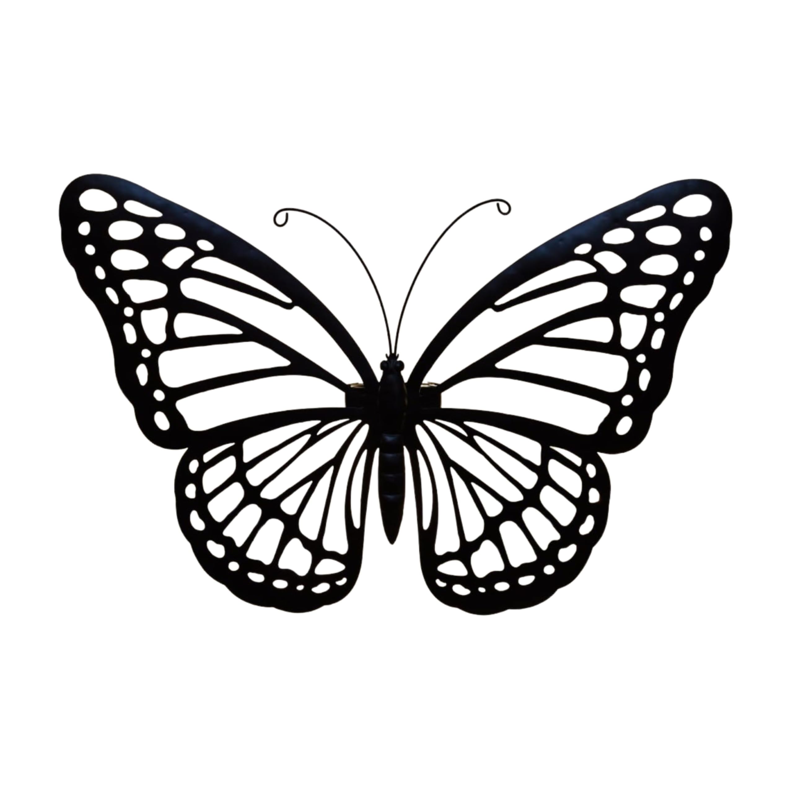HMIR Solar Powered Butterfly Wall Art - 40Leds Warm White, Garden Lights Solar Powered Waterproof, Includes Rechargeable Battery, solar Lights Outdoor Garden, (50x34x5cm)
