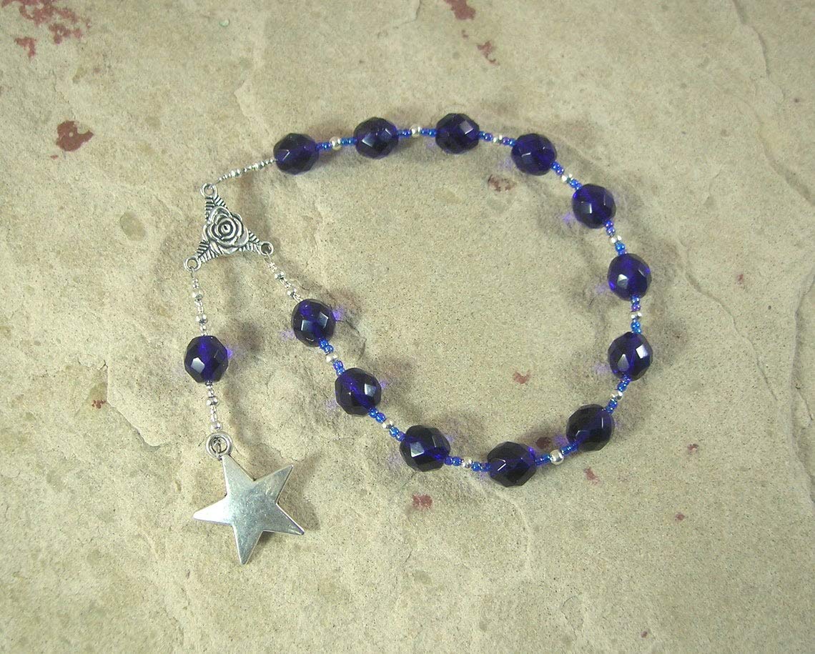 Asteria Pocket Prayer Beads: Greek Goddess of Astrology and Dream Prophecy, Mother of Hekate (Hecate)