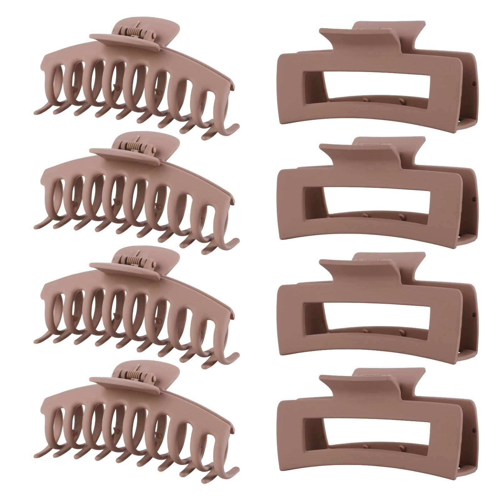 LuSeren Matte Hair Clips - Big Claw Clips for Women -10 LuSeren Matte Hair Clips - Big Claw Clips for Women -10