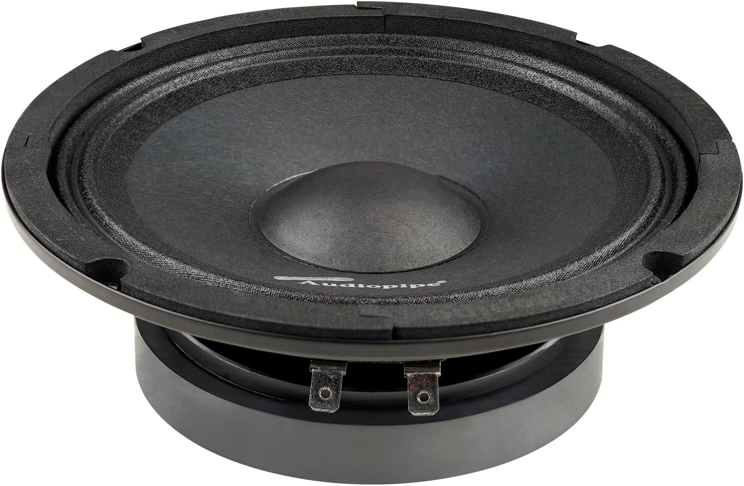 Audiopipe 6" Mid-Range Frequency Loudspeaker (APMB-625), High Performance, 200 Watts, 1.5" KSV Voice Coil, Flat Steel Basket, Shallow Mount Installation, only Requires Mouting Depth 2-3/16”