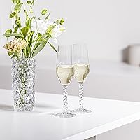 Vista 3 de Orrefors Juego de 2 copas de cristal champán/flauta de 8 quilates