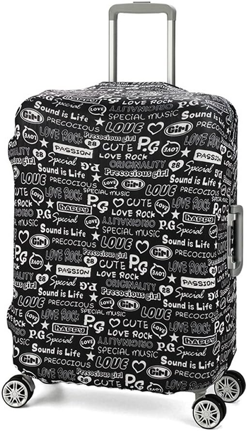 Travel Luggage Suitcase Trolley Case Protective Bag Cover (20" Love Rock)