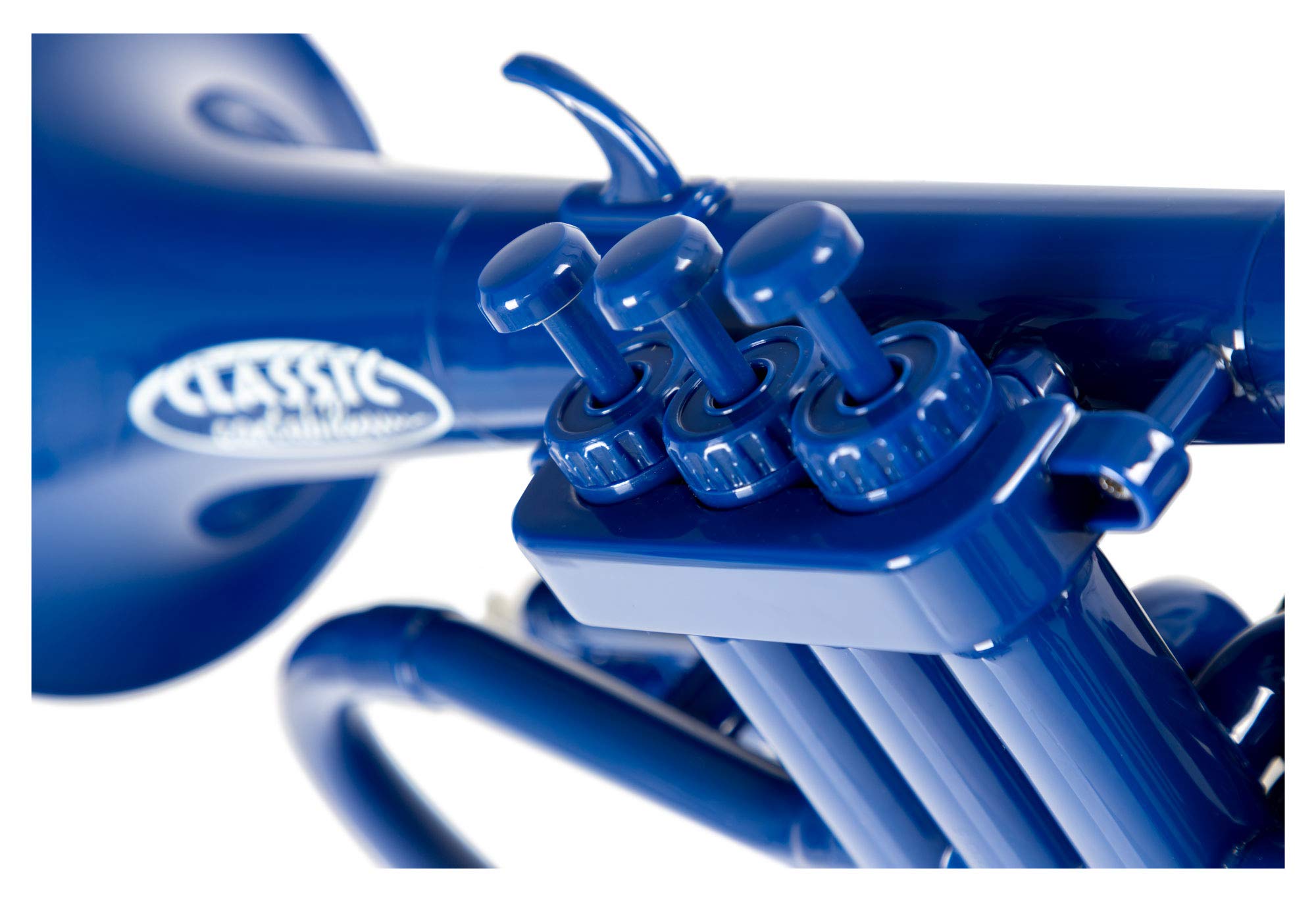 Classic Cantabile MardiBrass Flicorno in ABS Plastica - Valvole Perinet - 600g leggero - Foratura: 11,5 mm - incl. bocchino e custodia - blu