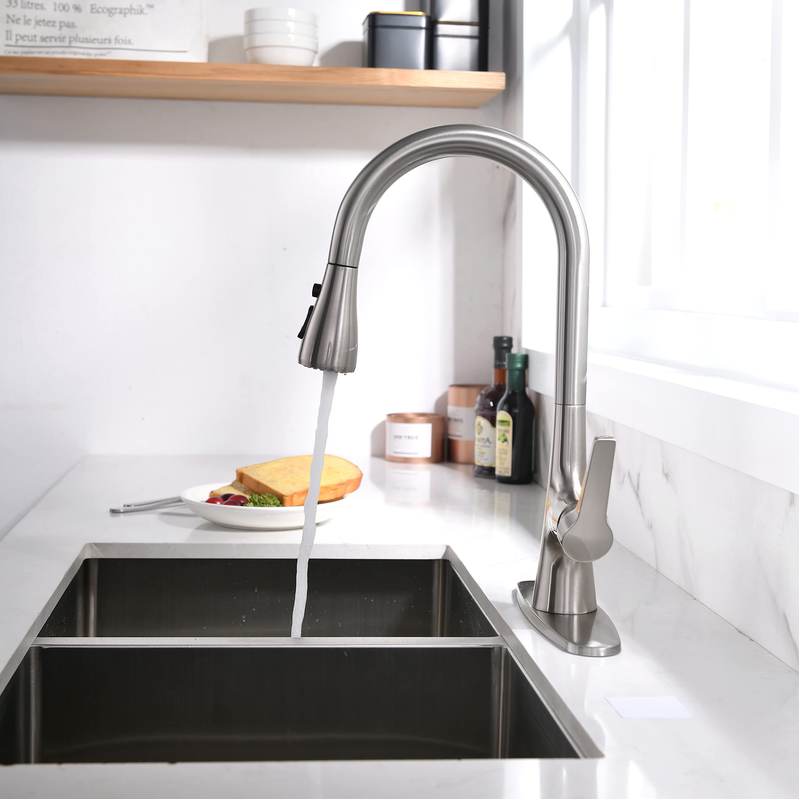 Delta Lenta Touch SingleHandle PullDown Sprayer Kitchen, 55 OFF