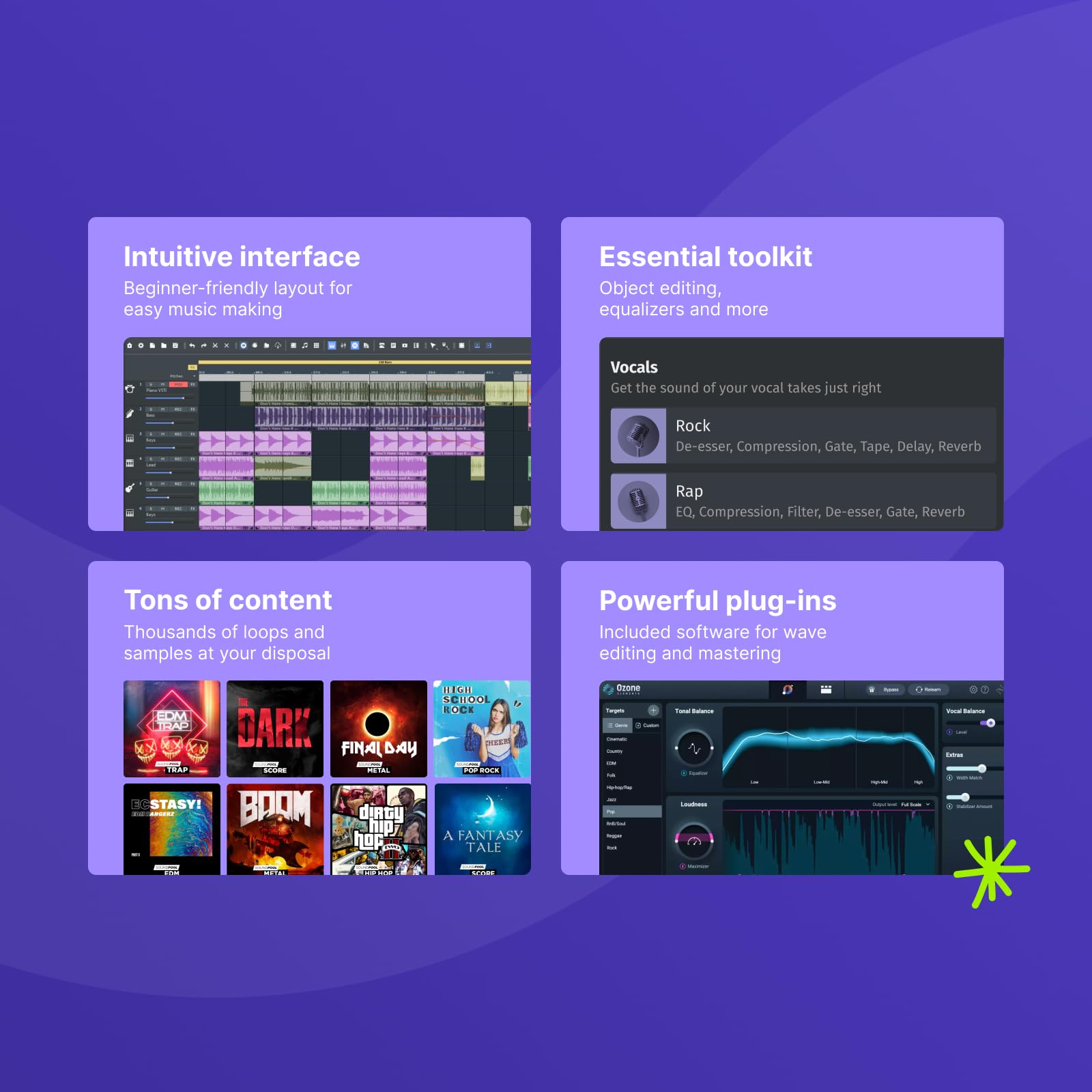 MUSIC MAKER 2026 Premium – Crear música es fácil | Software de audio | Programa de música | Para Windows 10/11 | 1 licencia de descarga para PC