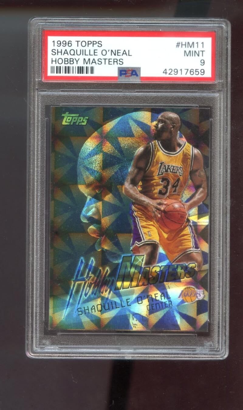 1997-97 Topps Hobby Masters #HM11 Shaquille O'Neal Shaq ONeal PSA 9 Graded Basketball Card NBA 96-97 1996-1997 Los Angeles Lakers INSERT