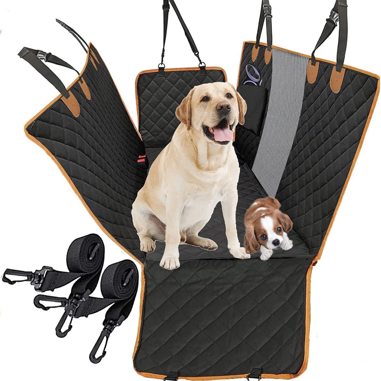 NIBHZ Cuscino per sedile posteriore per auto per animali domestici impermeabile e antisporco con rete aperta tappetino per cani ispessito