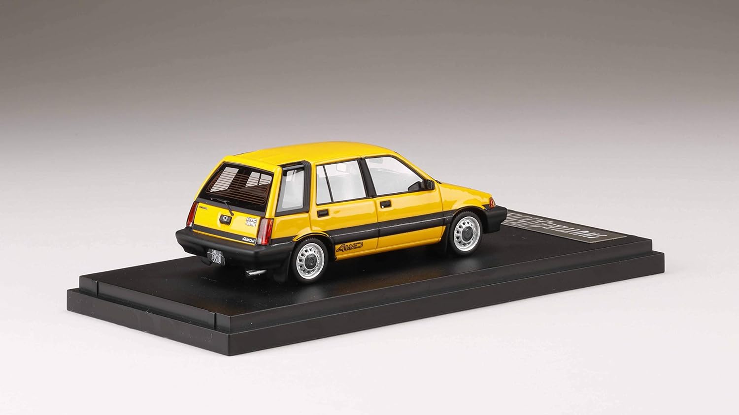 Mark43 1/43 Civic Shuttle 4WD J (AR) 1984 Yellow finished product