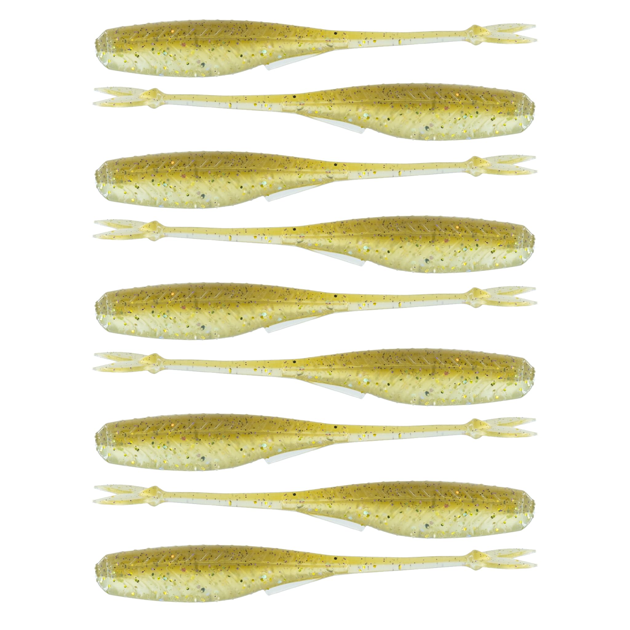 6th Sense Fishing Juggle Minnow 4 inch Soft Plastic Lure - Multi-Purpose Fishing Bait with 3D Ridge Lines & Bulbous Tail