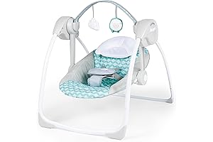 Ingenuity Swingity Swing Easy-Fold Portable Mini Baby Swing