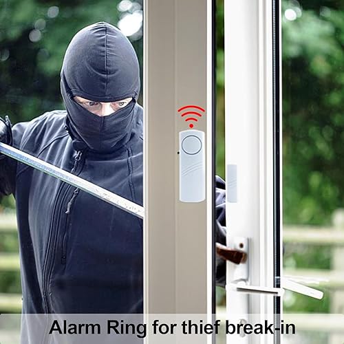 Miniatura 3 de Alarma de puerta y ventana, alarma de puerta de 95 dB para seguridad de los niños, sensor inalámbrico, alarma antirrobo de ventana, alarmas de