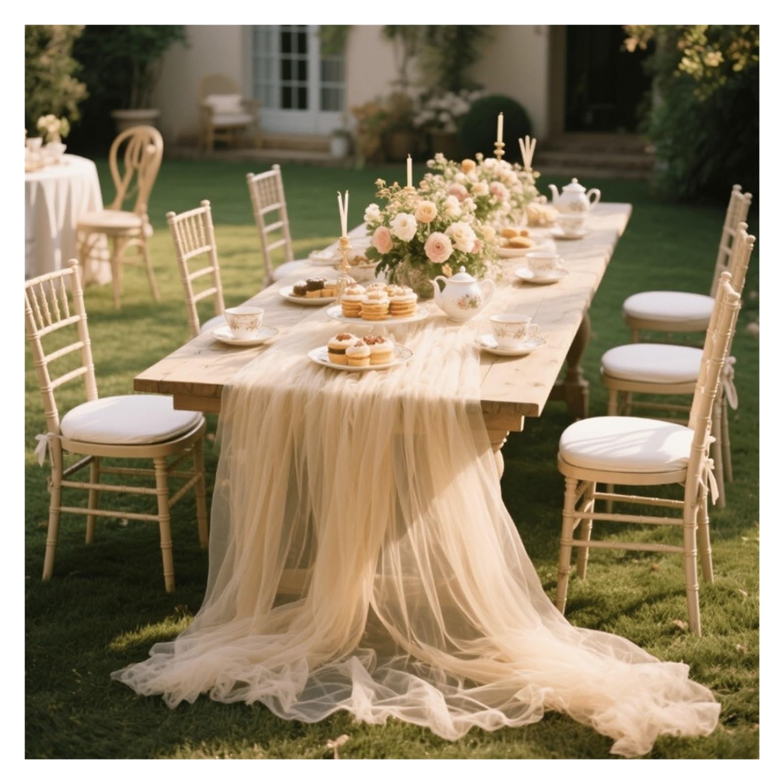 floral tablecloth Wedding Sheer Table Runner