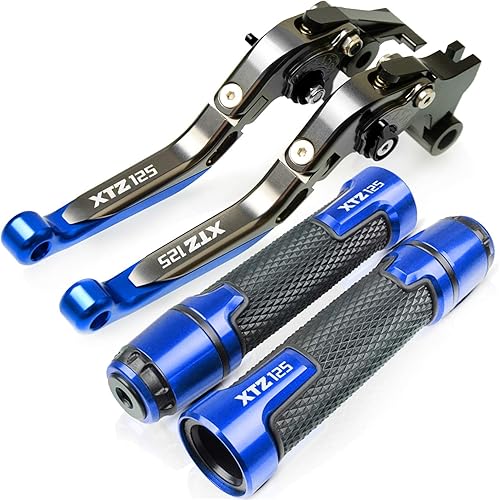 Motorcycle Clutch Grip Set For YAMAHA XTZ125 XTZ 125 2014 2015 Motorcycle Accessories CNC Brake Clutch Levers Handlebar Grip Handle Hand Grips Cap