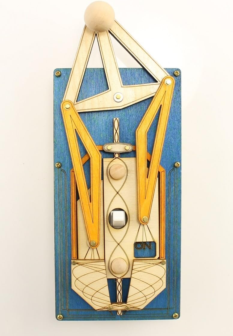 Green Tree Jewelry Light Rig Blue Wood Light Switch Plate