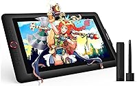 XPPen Artist 15.6 Pro 15.6" Drawing Tablet with Screen: 120% sRGB, Red Dial, 8192 Pressure, Tilt Support