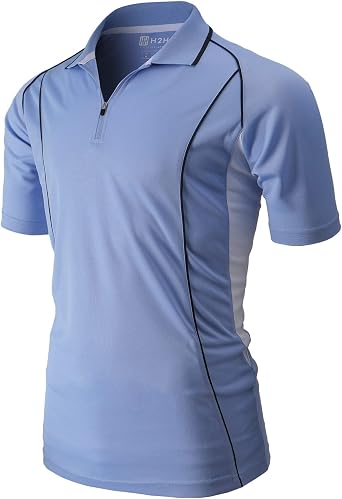 H2H Mens Active Short Sleeve Polo Lightweight T-Shirts of Various Styles