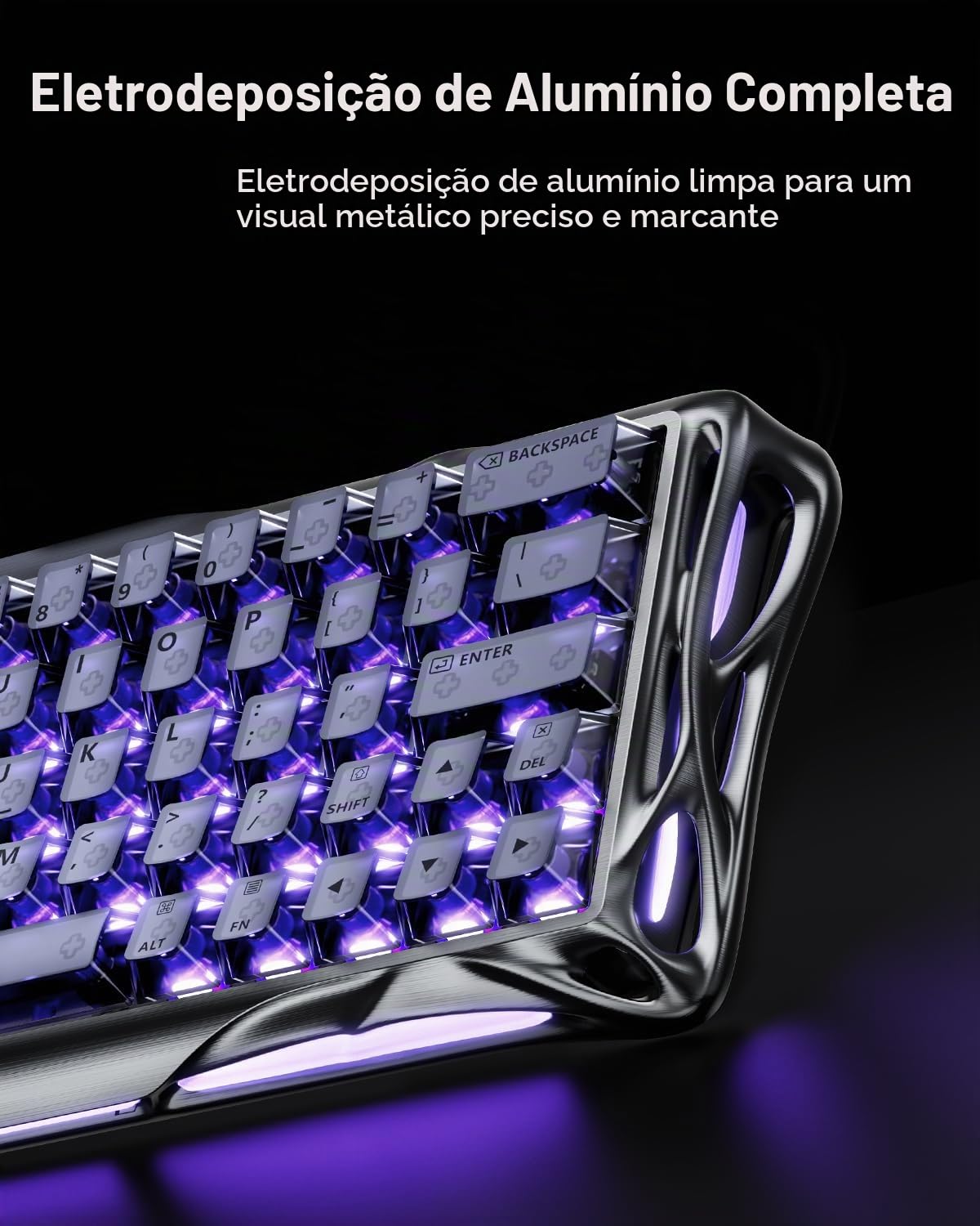 GravaStar Teclado magnético para jogos Mercury V60 Pro 60% HE