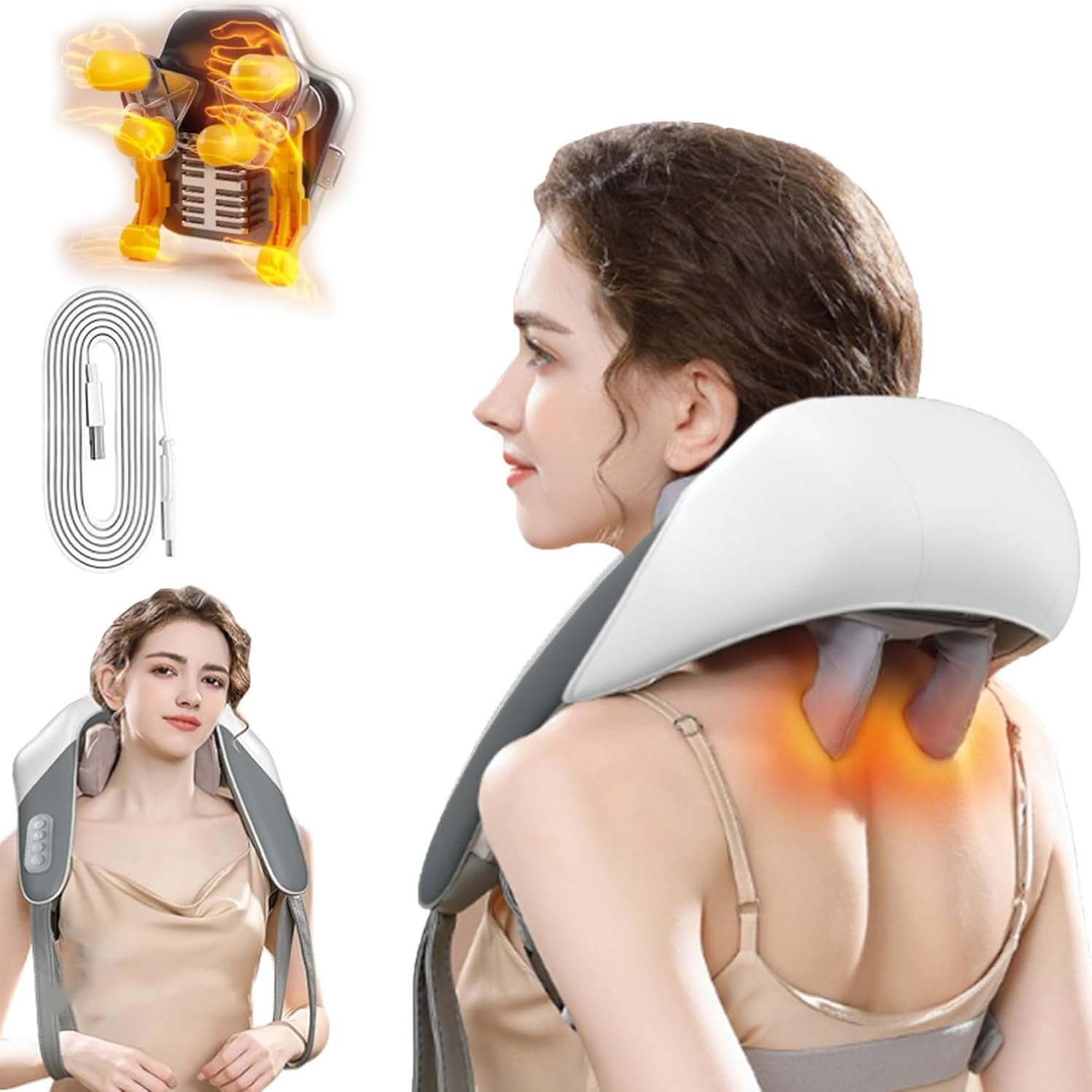 Massagers for Neck and Shoulder with Heat,ENDBAG Neck Massager, Shiatsu