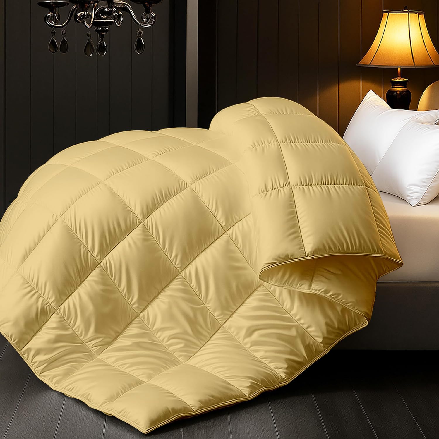 Premium Ultra-Soft Satin Comforter 1 piece 400 GSM Designed for Luxurious Comfort, Smooth Finish, Lightweight Warmth, Elegant Style, Perfect for Modern bedrooms