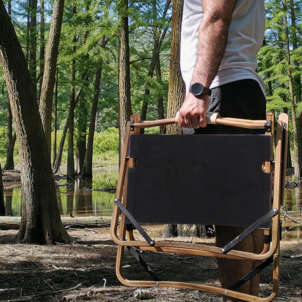 BETOOKY Fundas de Lona de Repuesto para Silla de Director Color Negro 2 Juegos Material Resistente para Silla Plegable y Sillón de Cine Kit de Reparación para Uso en Interiores y