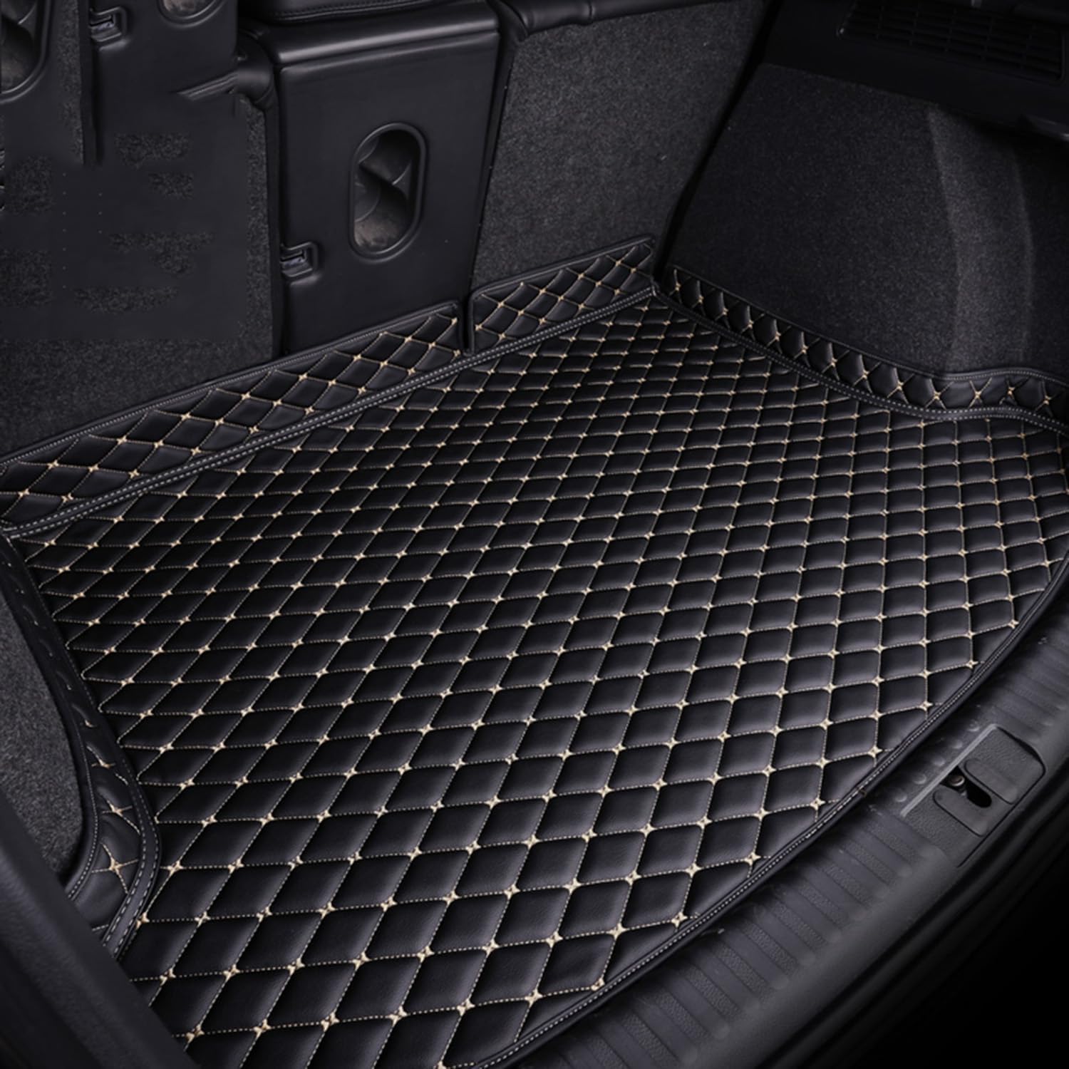 Boot Liner Fit for Tesla Model Y Rear Cargo Liner Custom Fit All-Weather Trunk Floor Mat Waterproof Anti-Slip Protection Accessories, Black Rice Boot Liner Fit for Tesla Model Y Rear Cargo Liner Custom Fit All-Weather Trunk Floor Mat Waterproof Anti-Slip Protection Accessories, Black Rice