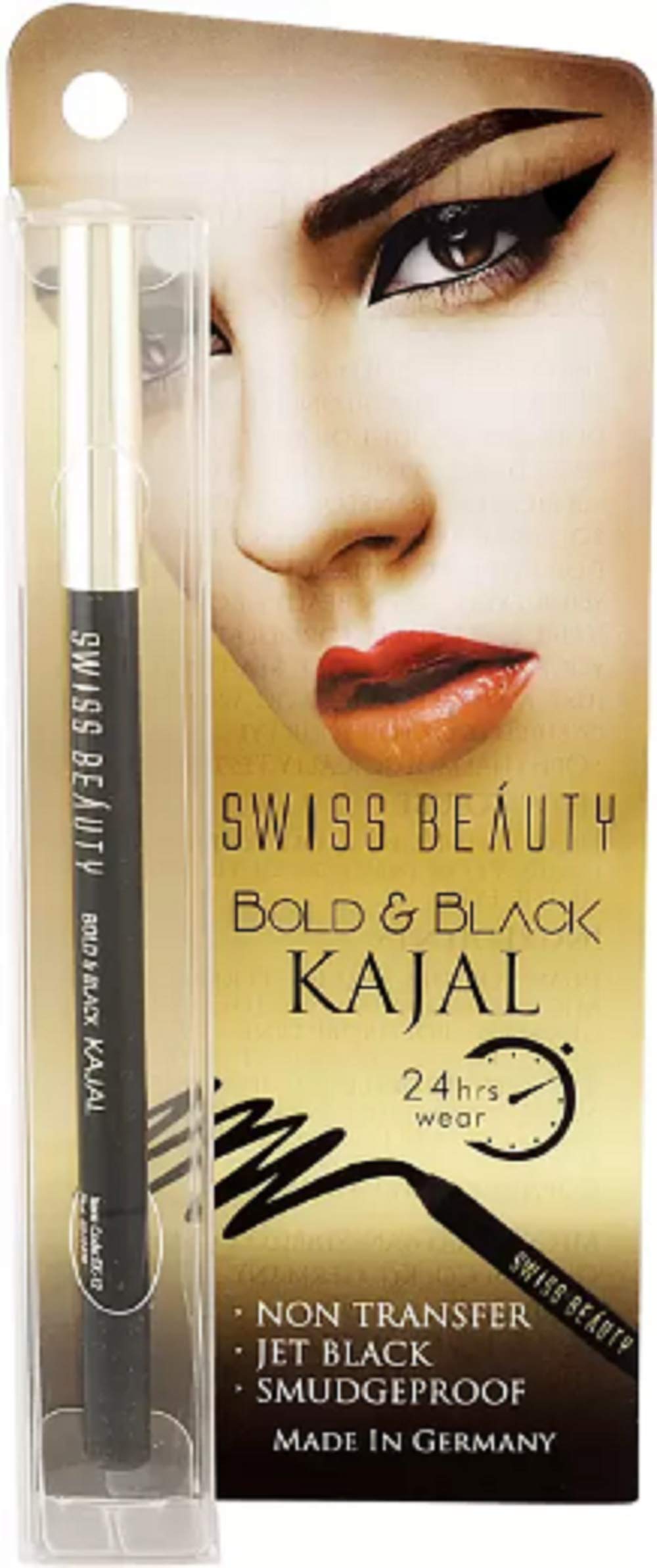 SWISS BEAUTYKajal Pencil-Black (Black, 1.2 g)
