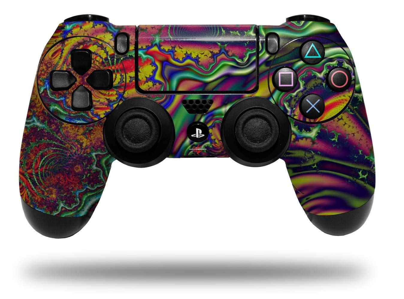 WraptorSkinz Skin compatible with Sony PS4 Dualshock Controller PlayStation 4 Original Slim and Pro Fire And Water (CONTROLLER NOT INCLUDED)