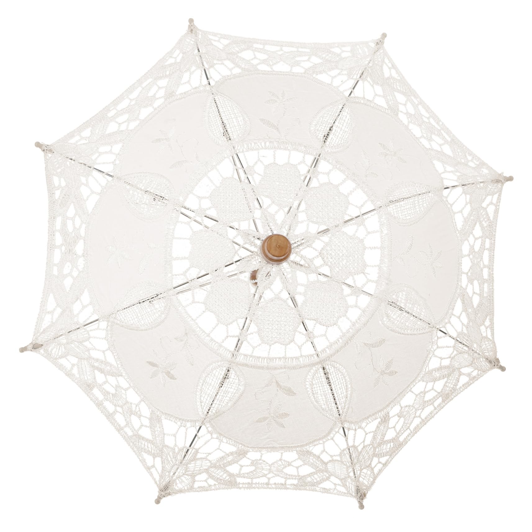 Parapluie de mariée en dentelle beige contre le soleil pour de superbes photos de mariage