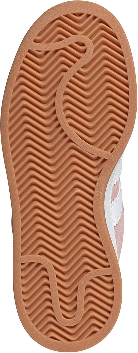 adidas Campus 00s J Big Kid Shoes, Clear Pink/Cloud White/Gum, Size 5.5