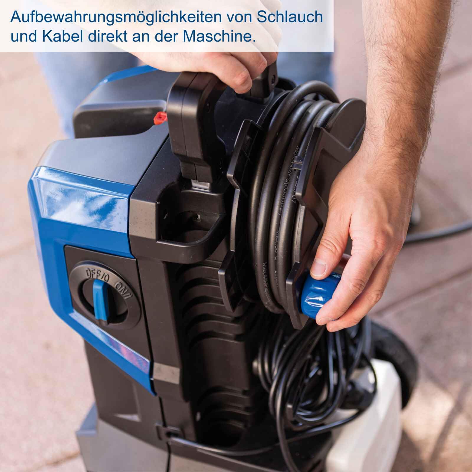 Scheppach Hochdruckreiniger SHD180 Terrassenreiniger mit 180 Bar & 2400W